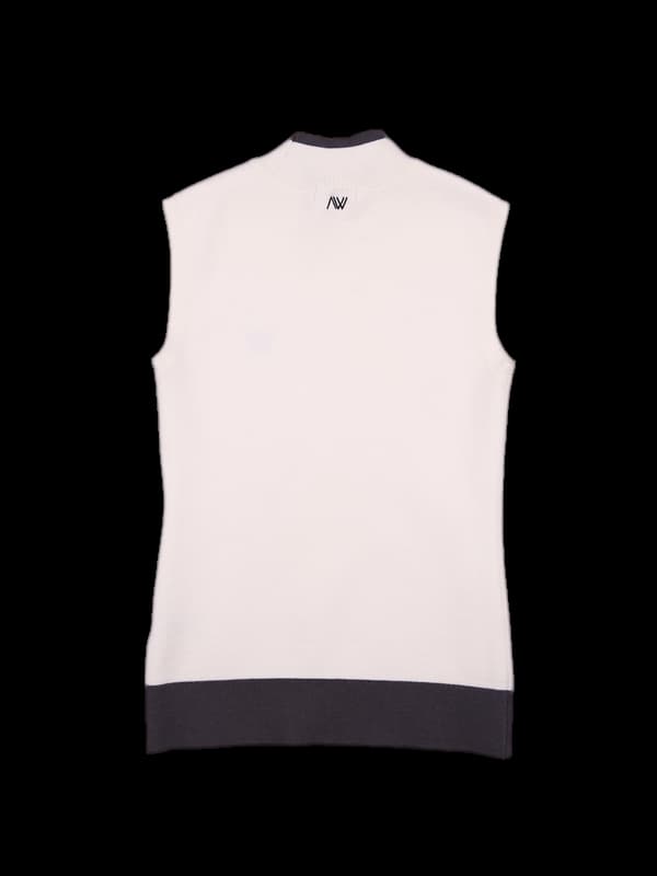 배색 니트베스트