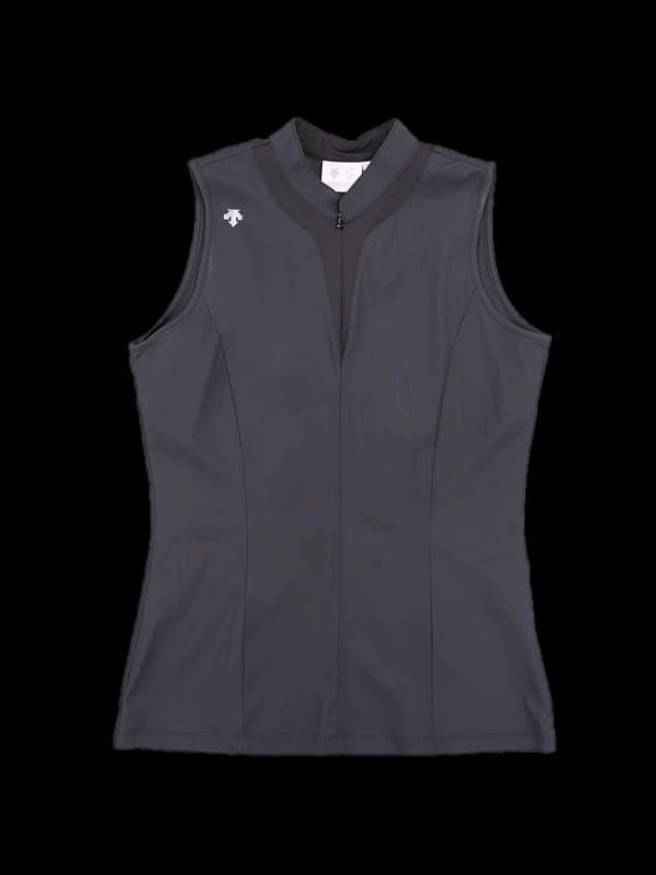 로고 브이넥 민소매