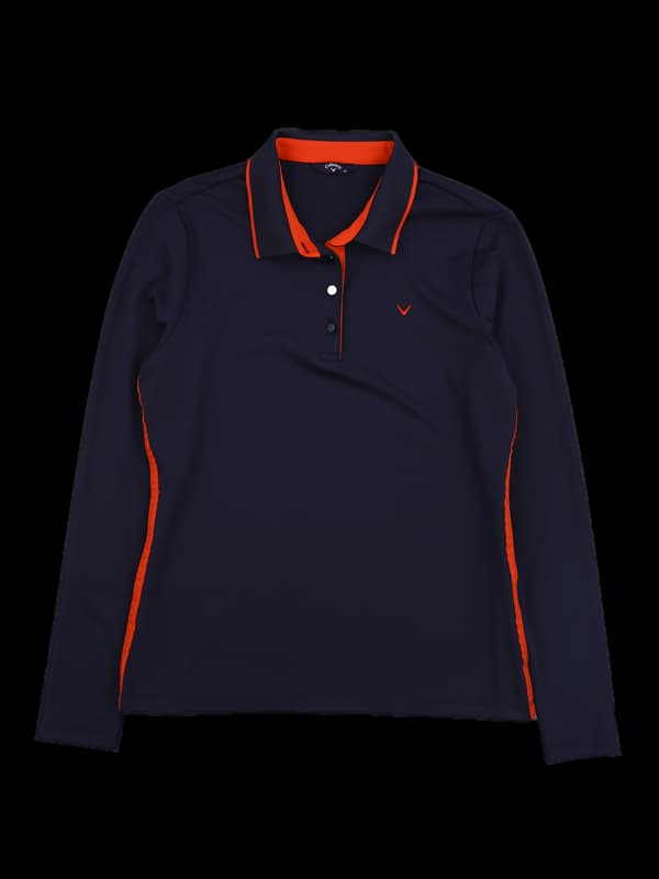 배색 카라 긴팔