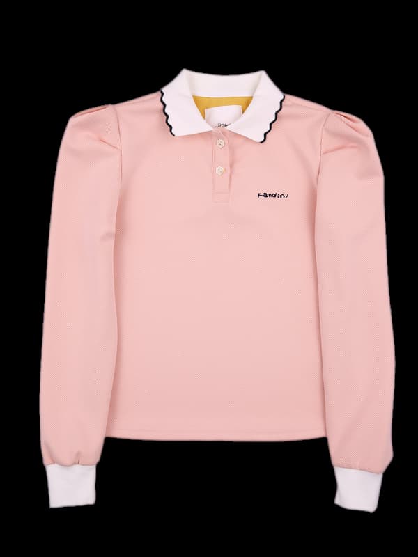 어깨 포인트 카라 반팔