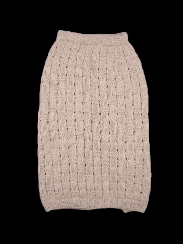 울 트임 롱스커트