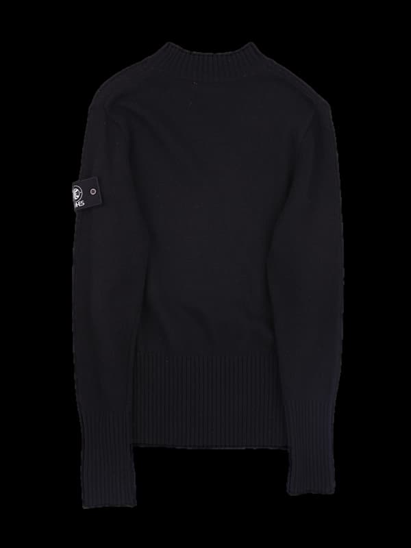 울 사이드로고포인트 니트