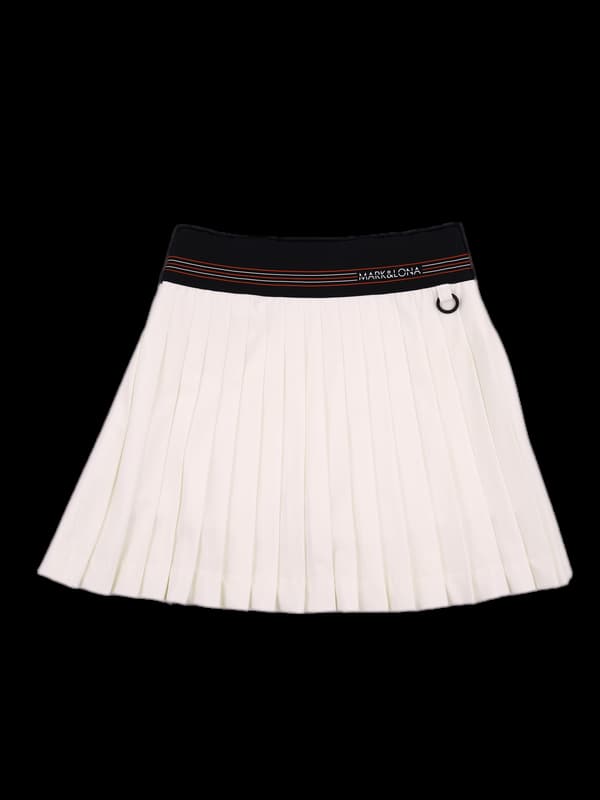로고 밴딩 플리츠스커트