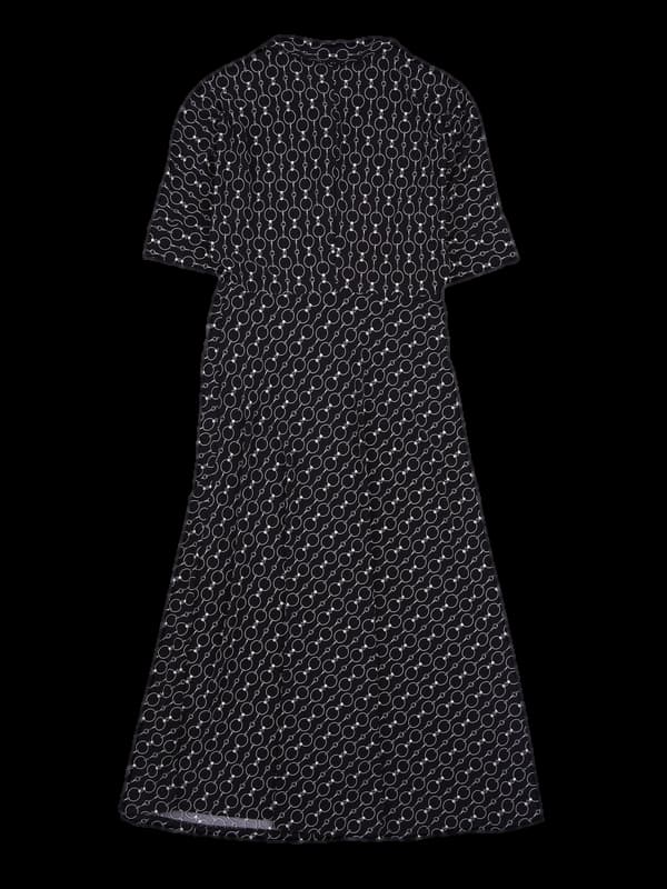 패턴 카라 원피스