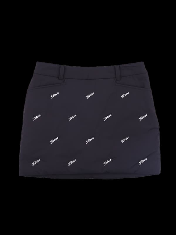 로고패턴 패딩스커트