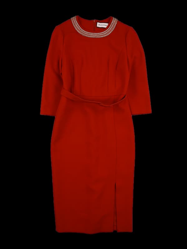 보석포인트 벨트 원피스