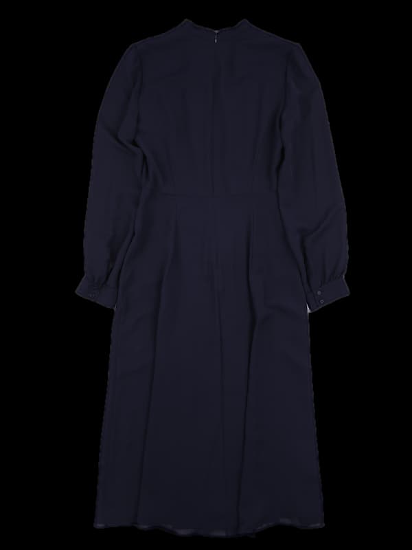 폴리 주름 롱원피스