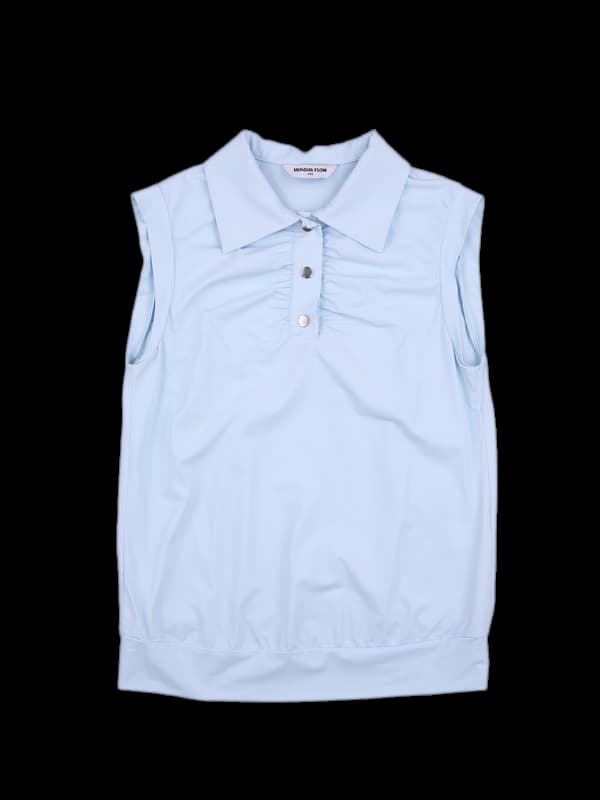 나일론 셔링 민소매