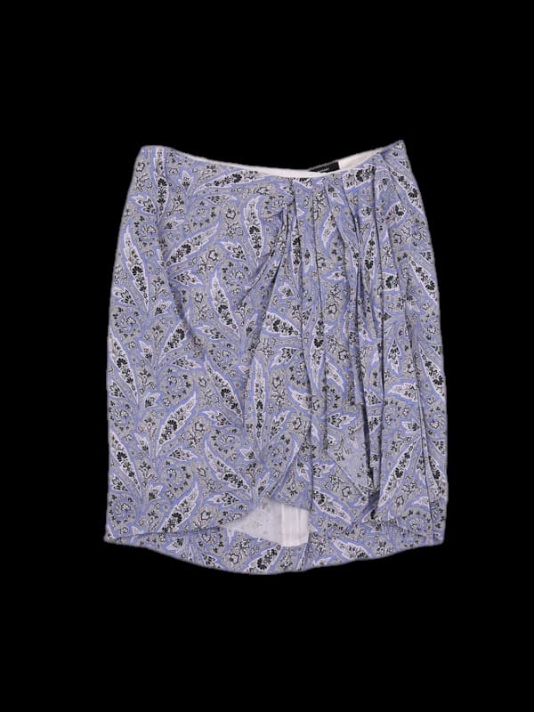 패턴 언발 스커트