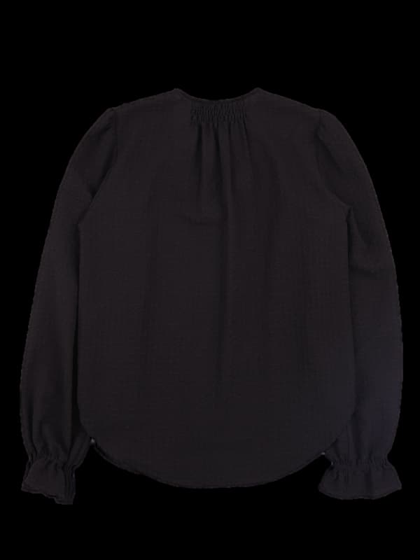 프릴 긴팔 블라우스