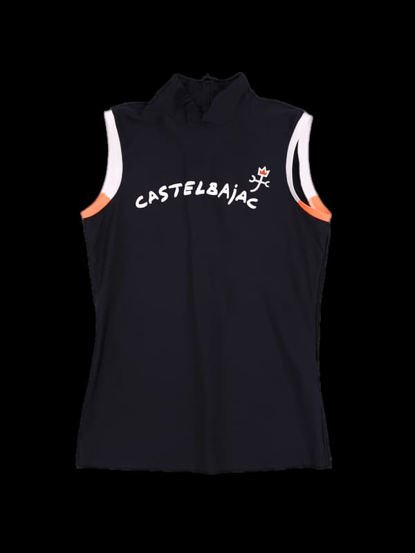 나일론 하이넥 민소매