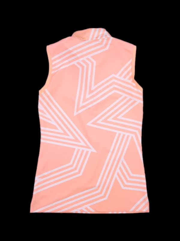 로고 반집업 민소매