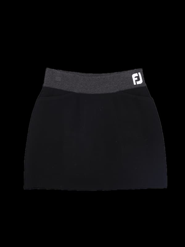 로고 밴딩 니트스커트