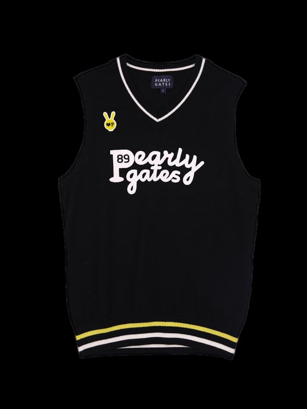 패치 니트 베스트