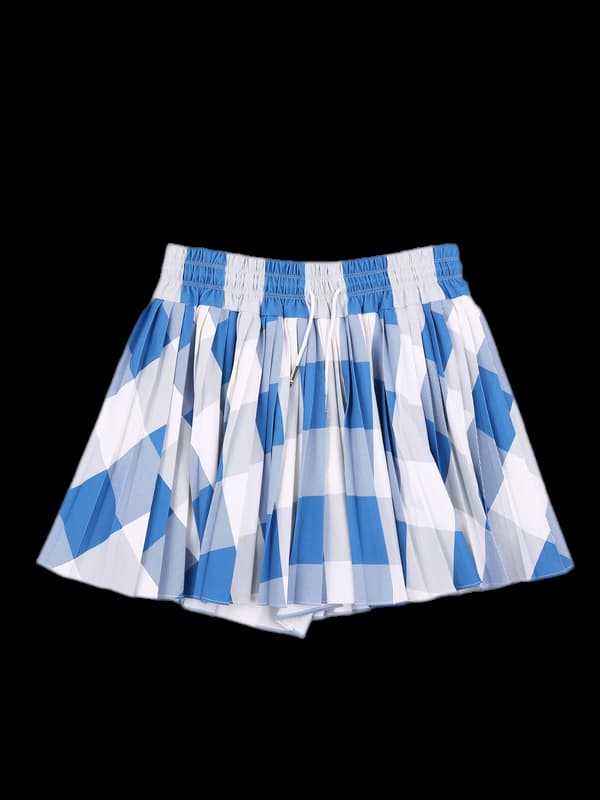 패턴무늬 밴딩 스커트