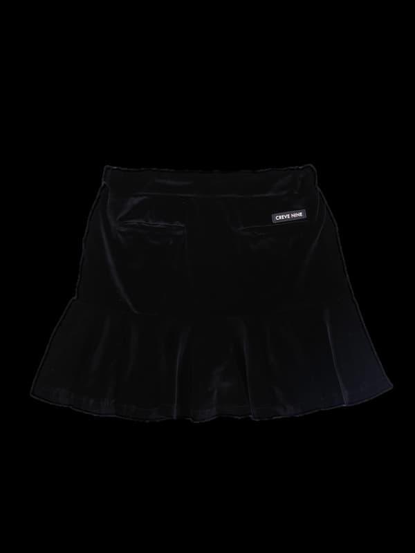 벨벳 밴딩 플레어 스커트