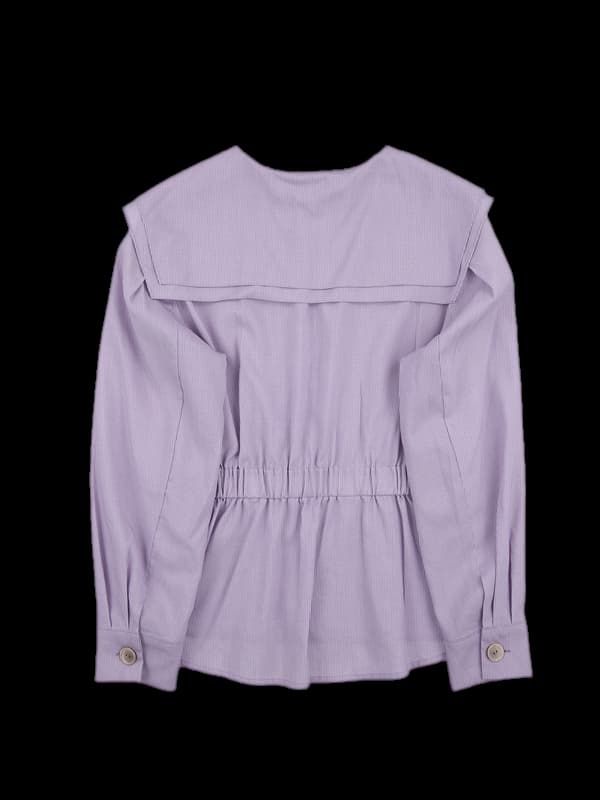 카라 긴팔 블라우스