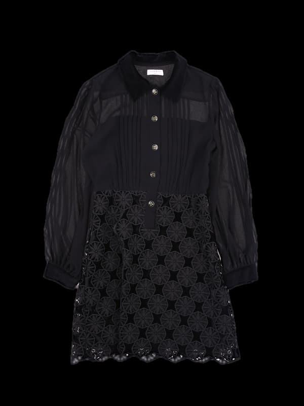 벨벳 레이스 원피스