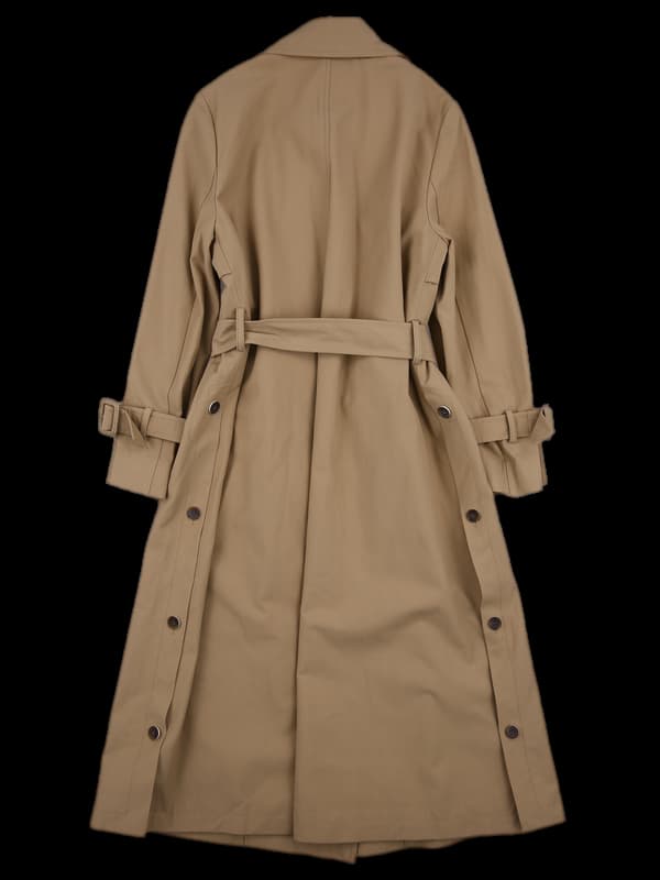 무늬 포인트 트렌치코트