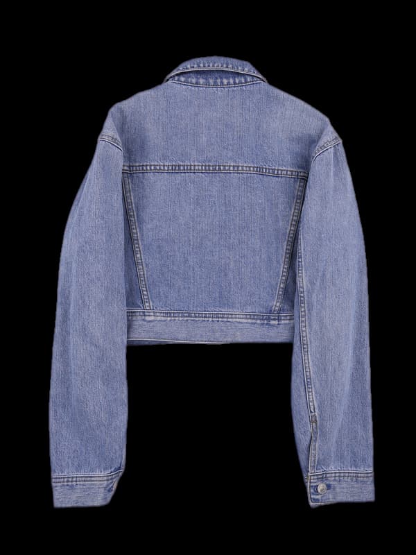 데님 크롭 자켓