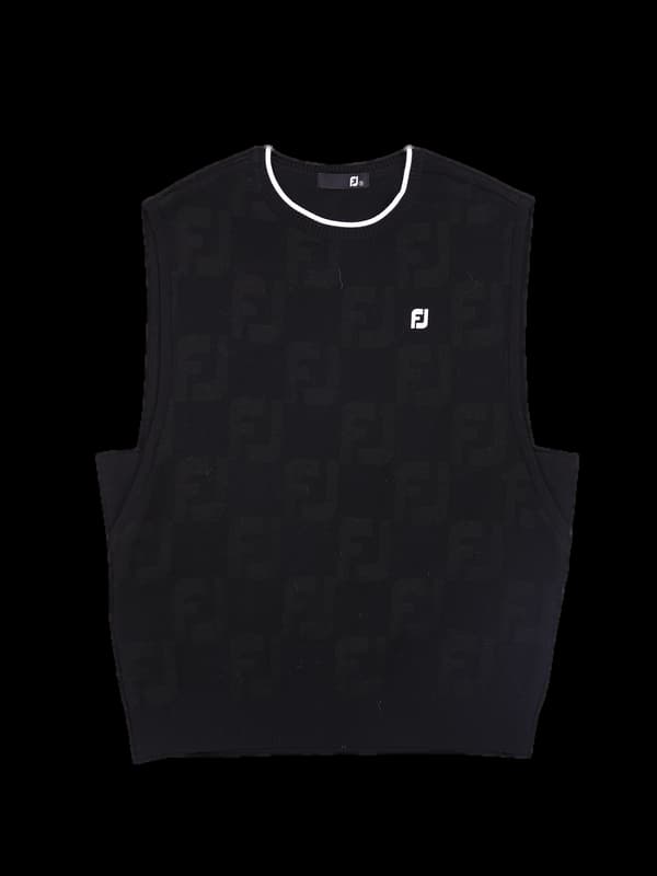 로고 패턴 니트베스트