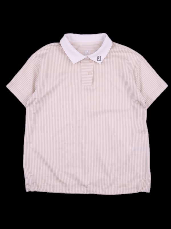 스트라이프 반팔 카라티