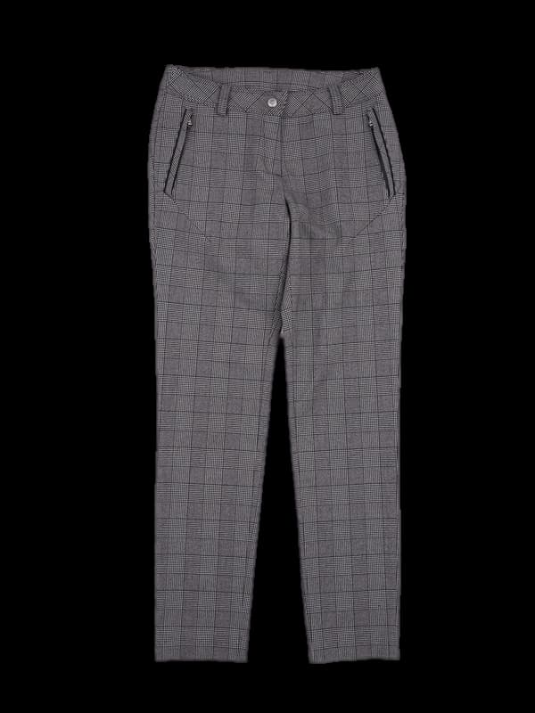 로고 체크 팬츠