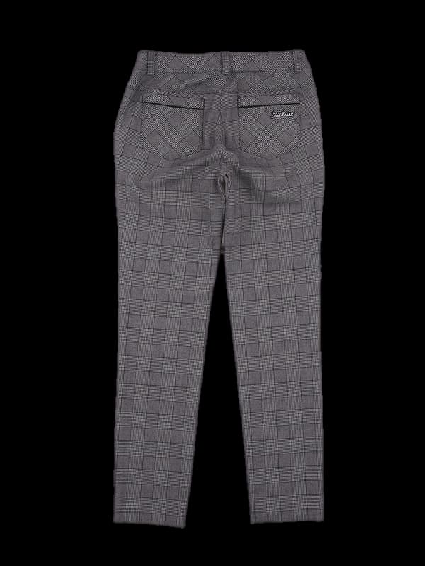 로고 체크 팬츠