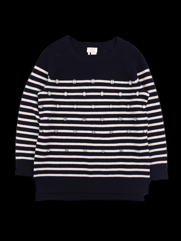 큐빅 스트라이프 니트