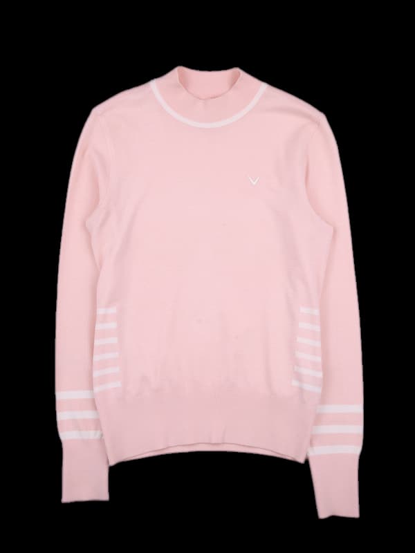 로고 하이넥 긴팔니트