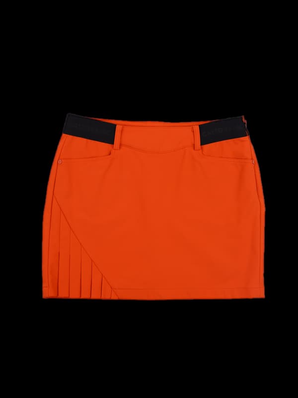 플리츠 미니스커트