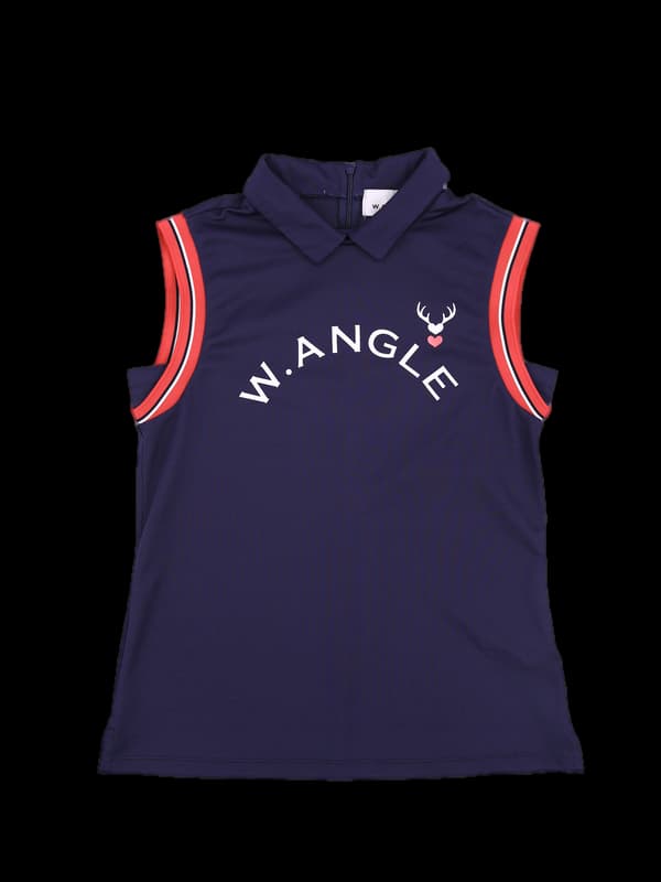 빅로고 카라 민소매