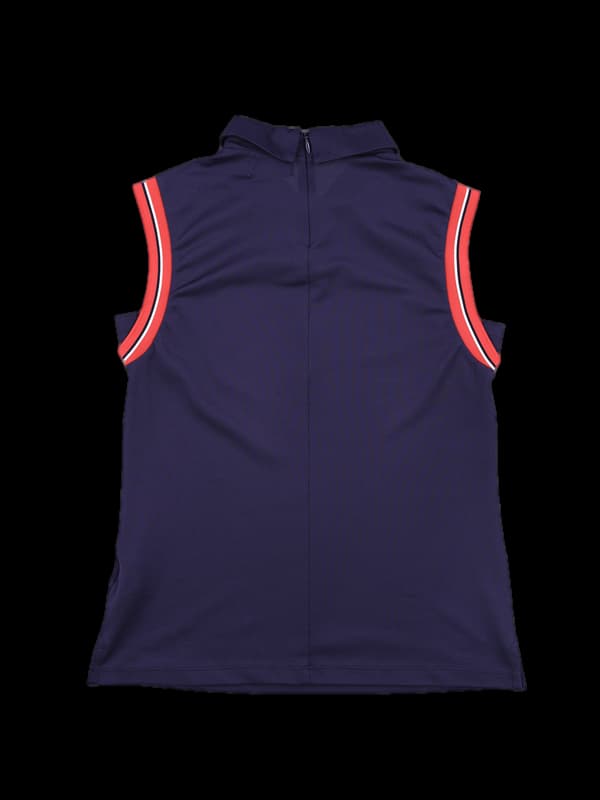 빅로고 카라 민소매