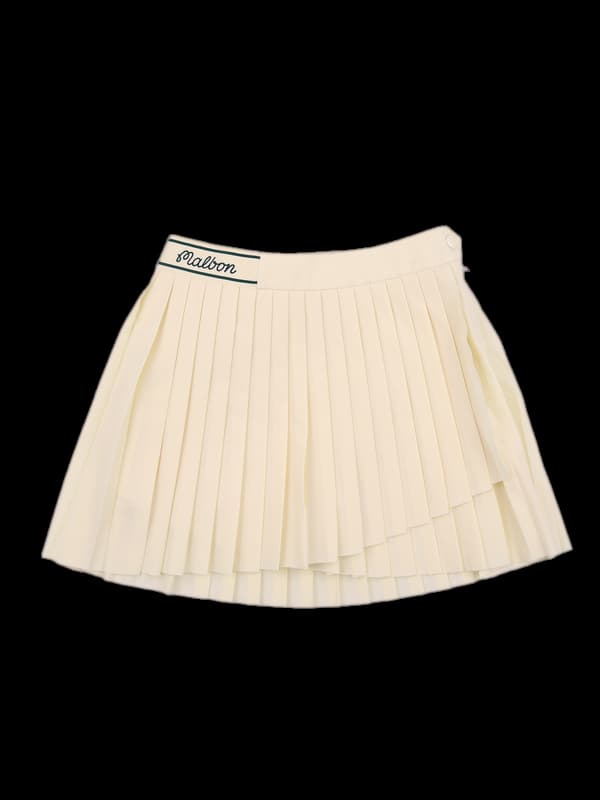 이중 플리츠 스커트