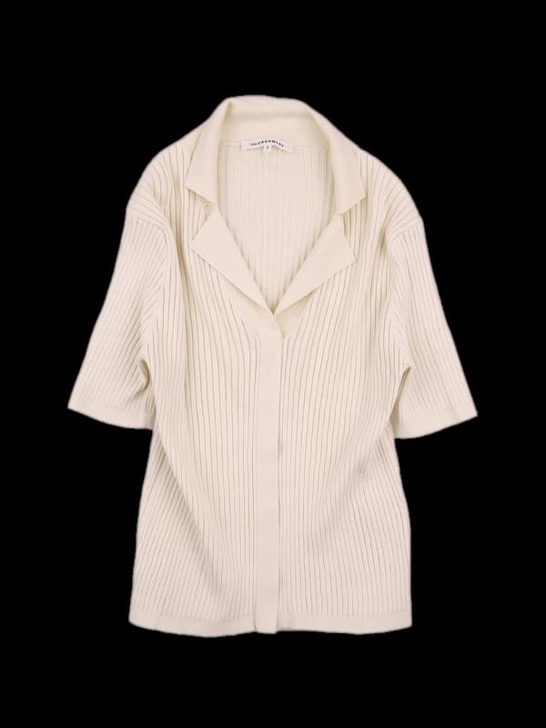 골지 카라 반팔니트