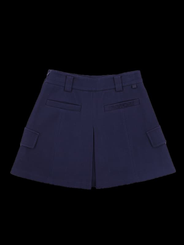 포켓 주름 스커트