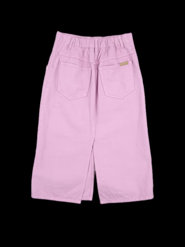 밴딩 데님 스커트