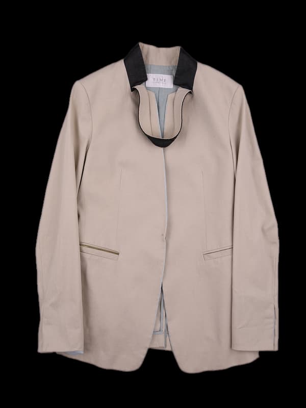 타이 포인트 린넨 자켓