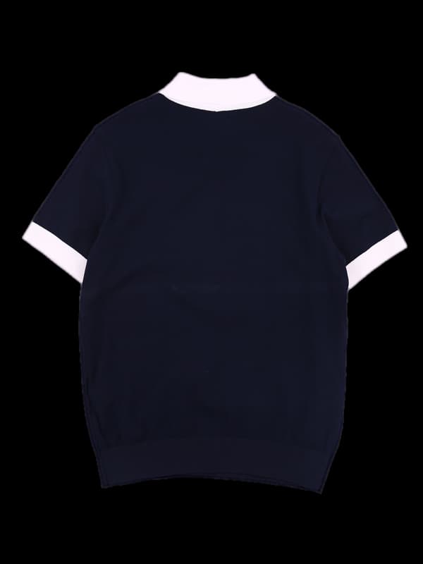 빅 로고 자수 카라 반팔