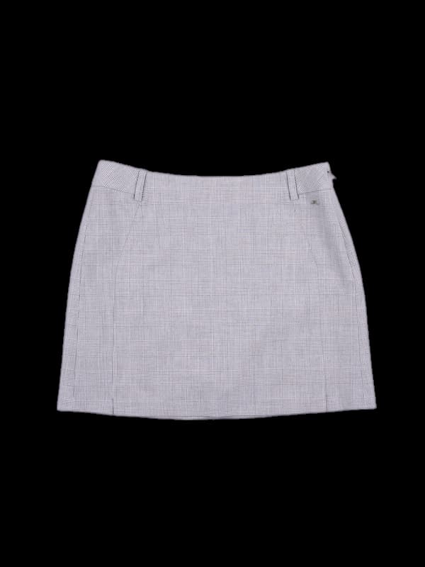 레이온 체크 미니스커트