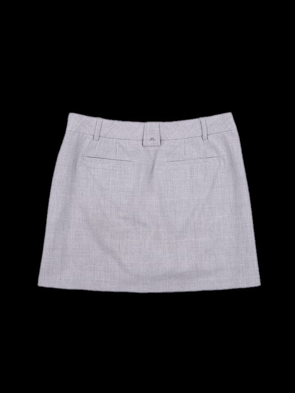 레이온 체크 미니스커트
