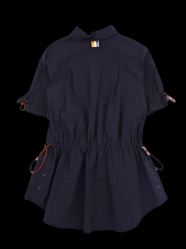 로고 반집업 플레어 반팔