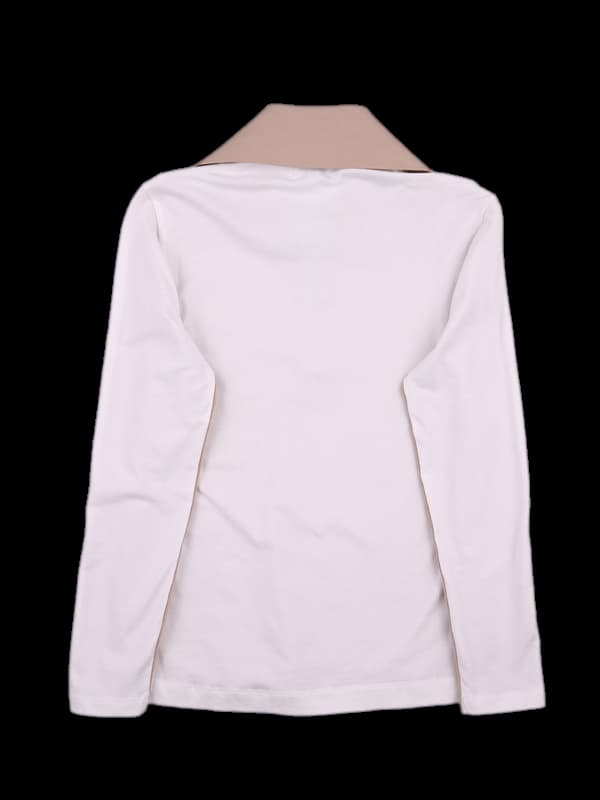 코튼 로고 풀집업 긴팔