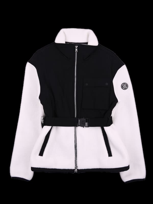 방풍 벨티드 플리츠 점퍼