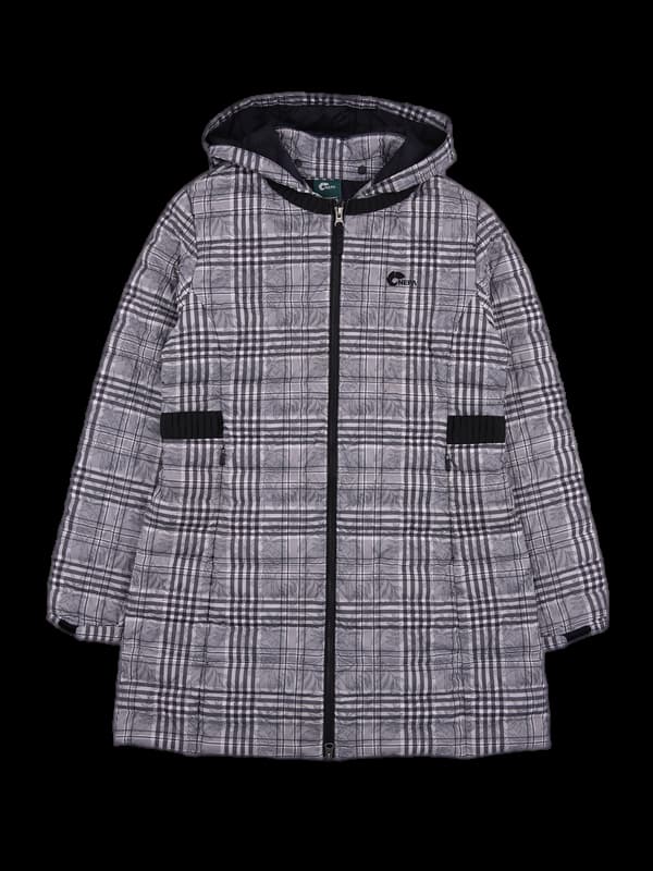 방풍 체크 후드 점퍼