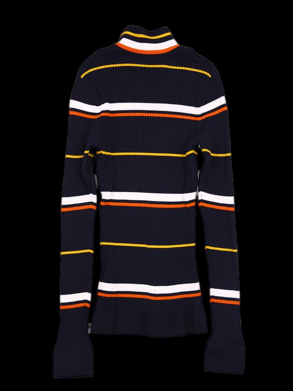 스트라이프 골지 긴팔