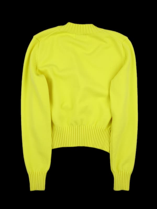 로고 브이넥 가디건