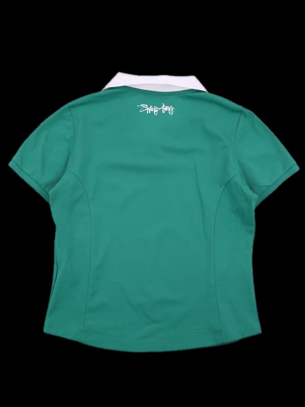 로고 슬림 카라 반팔