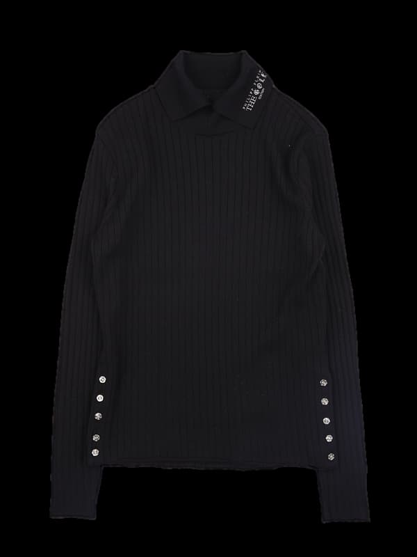 카라 골지 긴팔니트