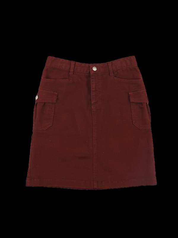 데님 미디스커트